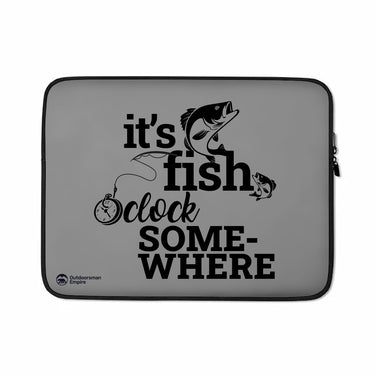 Its Fishing O'clock Laptop Sleeve